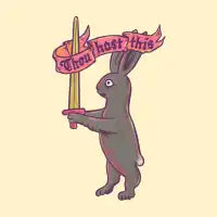 Thou Hast This: Medieval Marginalia Killer Bunny - design