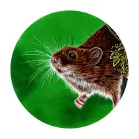 Harvest mouse circle drawing - design