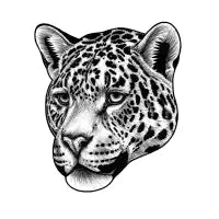 Jaguar - ink illustration T-Shirt - design