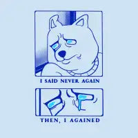 Never again - design