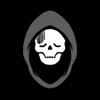 Disappointed skull - design