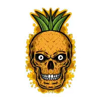 Pineapple skull - design