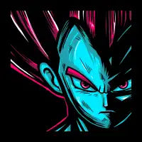 Vegeta angry - design