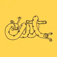 Feline Lettering Button - design