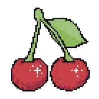 Pixel Cherries T-Shirt - design