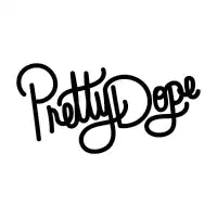 Pretty Dope Cursive Script in Black T-Shirt - design