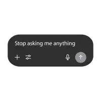 Stop Asking Me - design