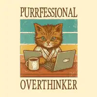 PURRFESSIONAL OVERTHINKER - design