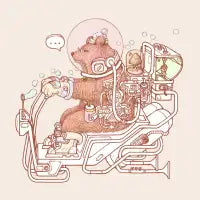 bear space suit - design