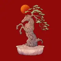 Horse bonsai - design