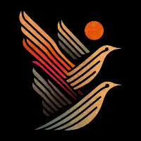 Abstract birds option 2 T-Shirt - design