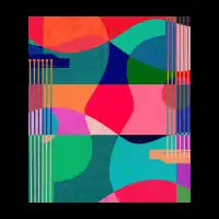 Abstract geometry and music-fresh - design
