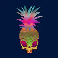 Alien punk pineapple - design