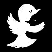 Bird hug- white T-Shirt - design