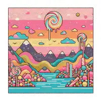 Candy fantasy world - design