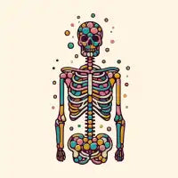 Candy skeleton - design