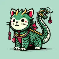 Dragon kitten - design