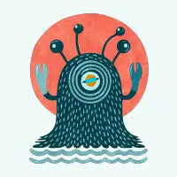 Minimalist strange creature - design