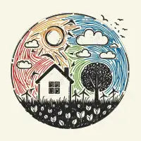 More care for nature - inspired by a child's drawing - design