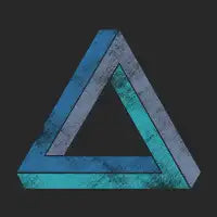 Optical illusions-blue - design