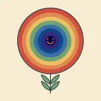 Rainbow flower - design