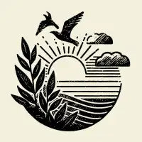 Retro ecology concept -black - design