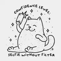 Selfie without filter-black - design