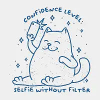 Selfie without filter-blue - design