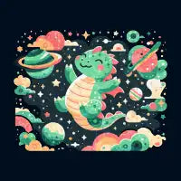 Space adventure of the dragon - design