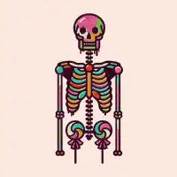 Sugared skeleton - design