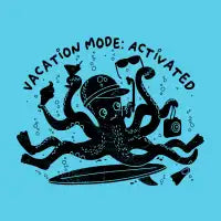 Vacation Mode Activated-black - design