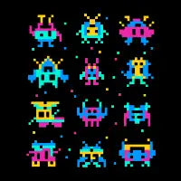 Video games retro vibes - design