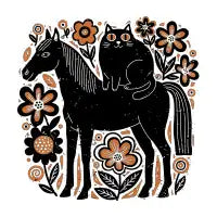 Walking with a cat - design