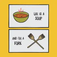 Forked Life - design