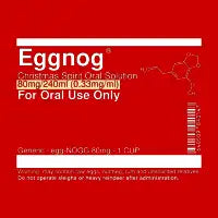 Eggnog Oral Solution - design