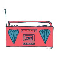 diamond boombox - design