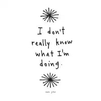 I don't really know what I'm doing - design