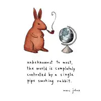 Pipe-smoking rabbit: - design