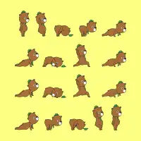 Yoga Bear - design