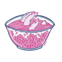 Fingers Ramen Soup Creepy Cute noodles bowl - design