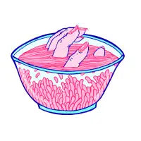 She loved ramen too much - design