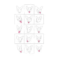 Border Collie Checkerboard - design