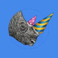 Party Rhino T-Shirt - design