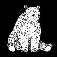 Sitting Bear - design