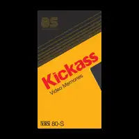 Kickass tape VHS - design