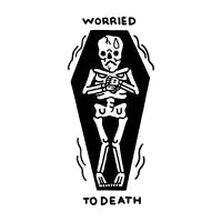 worried to death white - design