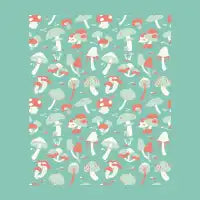 mushrooms spring - design