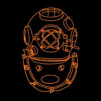 Diver in Orange - design