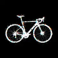 Glitchy Bike Inverted - design