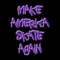 Make America Skate Again Throw Pillow - design